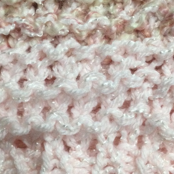 Handmade Pink and Brown Knit Beanie with Pom-Pom - Picture 4 of 6